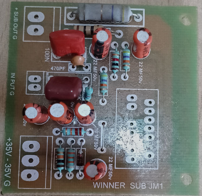 TDA 7294 Single Channel Winner Matrix without IC’s Amplifier Board